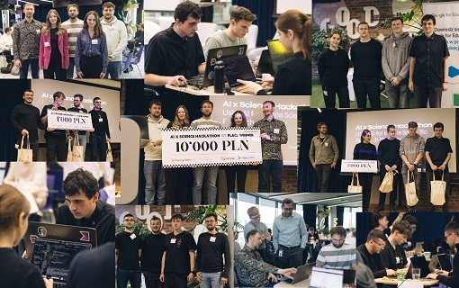 Podium hackathonu dla doktorantów i studentów z WIT!